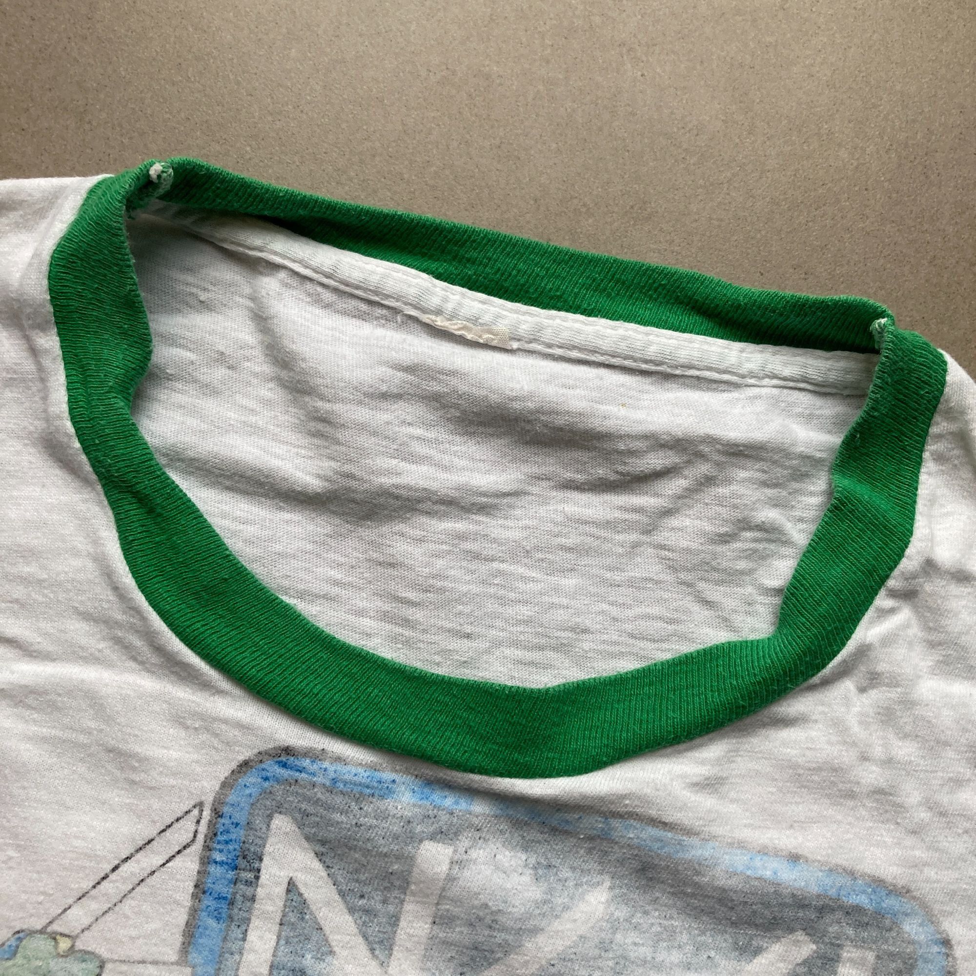 Other Vintage 1978 Genesis World Tour Ringer T-Shirt White & Green Size US S / EU 44-46 / 1 - 5 Thumbnail