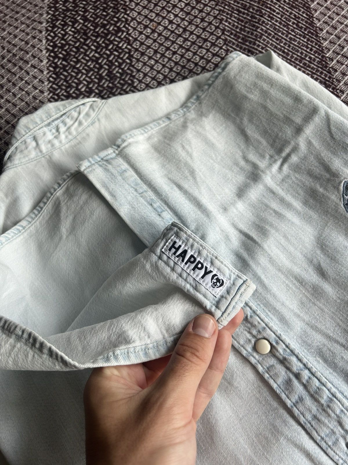 Zadig & Voltaire Zadig & Voltaire Denim Bleached Shirt Distressed Hype Size M Size US M / EU 48-50 / 2 - 13 Thumbnail