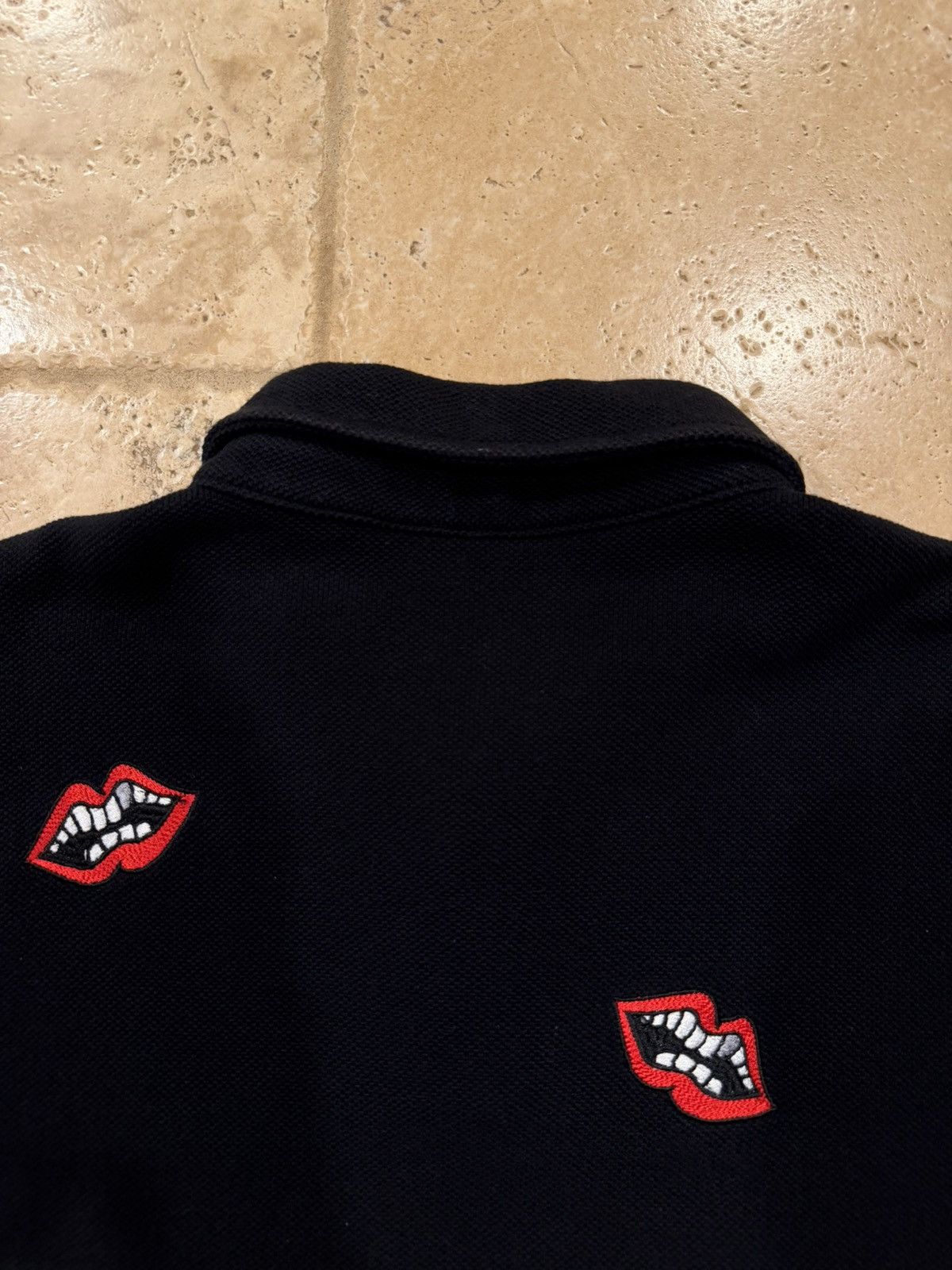 Chrome Hearts Chrome Hearts x Matty Boy Chomper Lips Black Polo Shirt Size US M / EU 48-50 / 2 - 13 Thumbnail