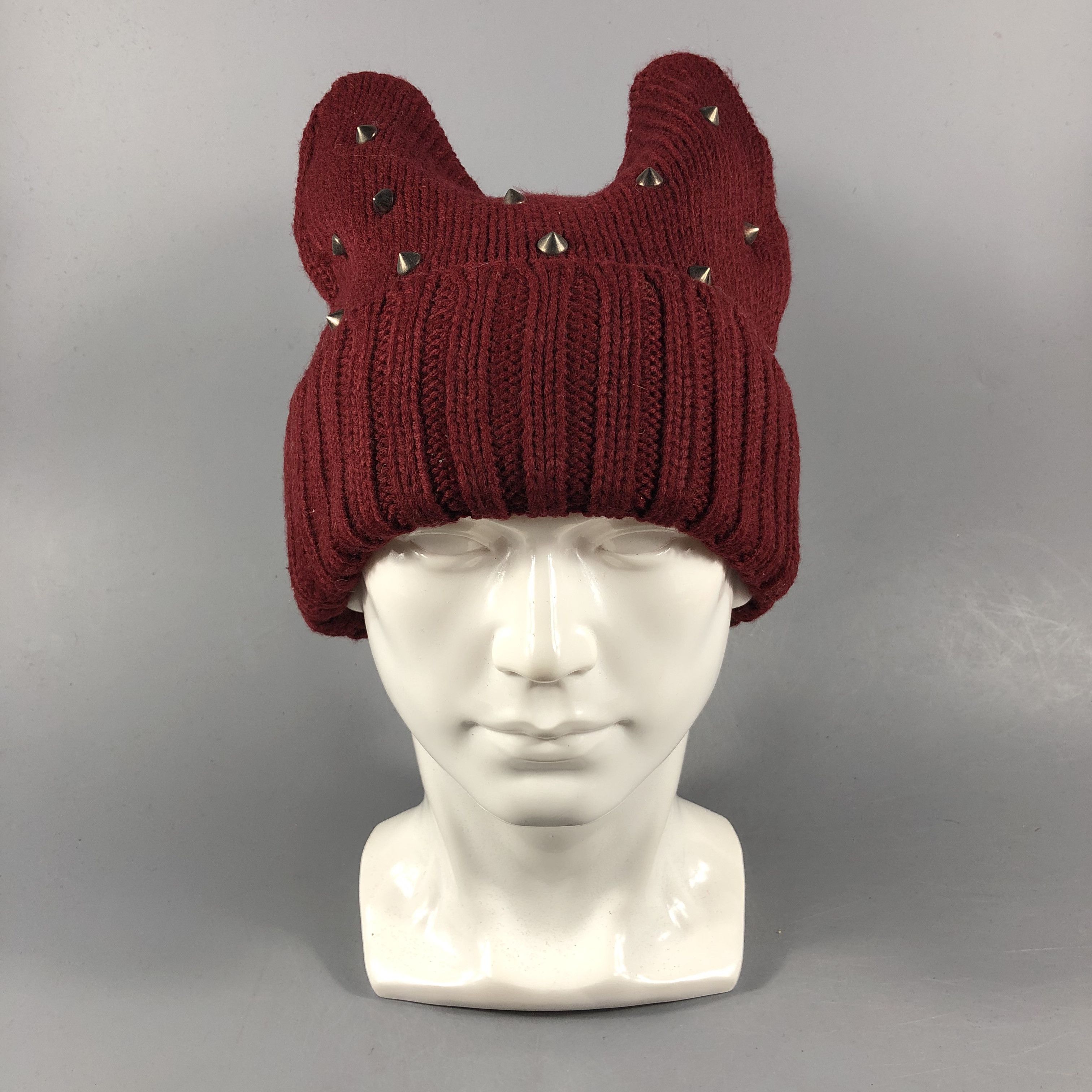image of Archival Clothing x Vintage Unknown Devil Ear Bunny Beanie Snowcap Snow Hat B1023, Men's