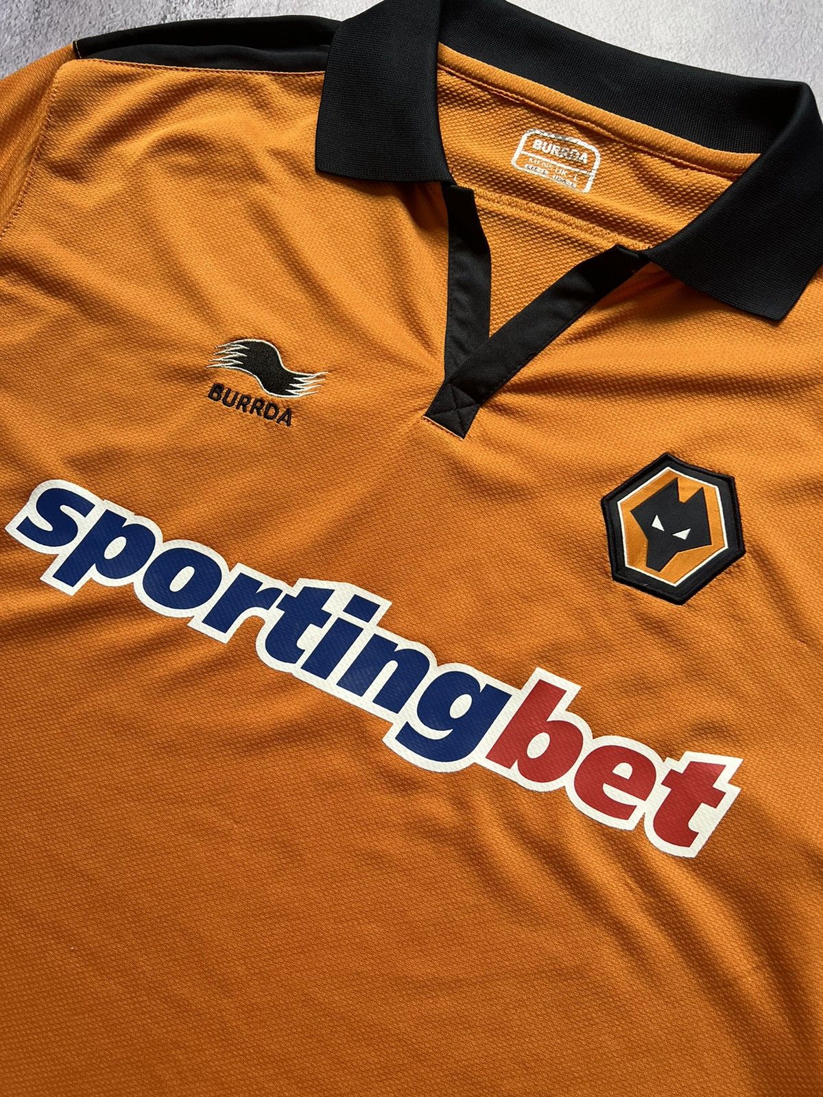 Other Wolverhampton Wanderers Home Burrda 10/11 Football Jersey Size US L / EU 52-54 / 3 - 4 Thumbnail