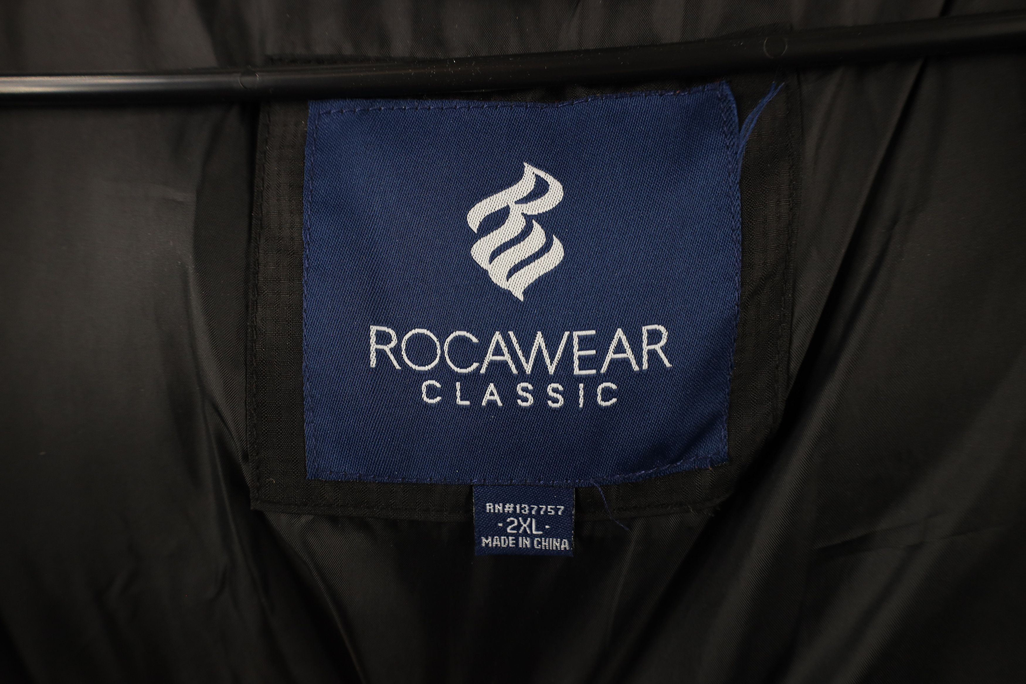 Rocawear × Vintage Vintage Rocawear Hooded Full Zip Puffer Vest Jacket Black Size US XXL / EU 58 / 5 - 10 Thumbnail