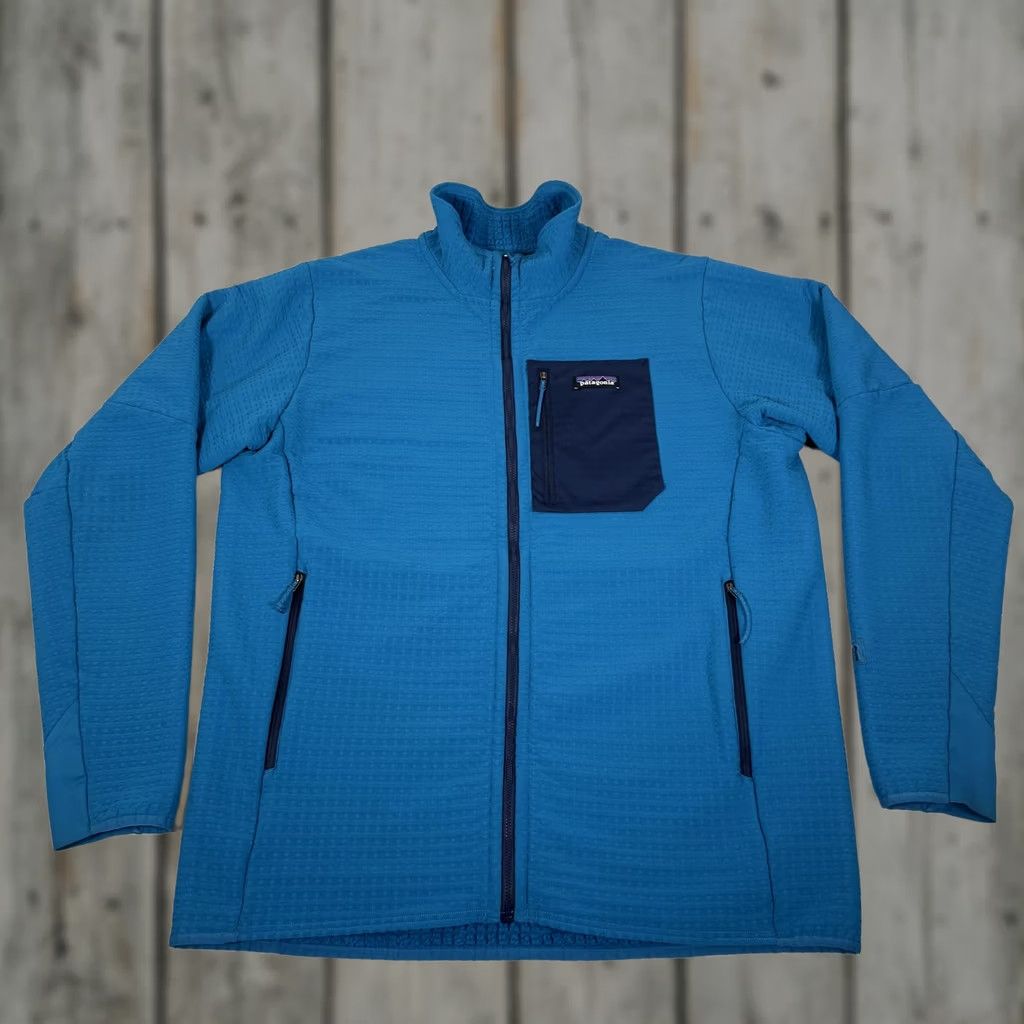 Patagonia Patagonia Jacket XL Blue R2 TechFace Regulator Fleece Lined Full Zip Pockets Stand-Up Collar Mens XL Blue Size US XL / EU 56 / 4 - 1 Thumbnail