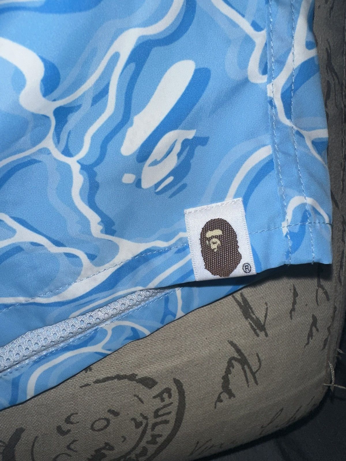 Bape ABC Sea Surface Camo Beach Shorts Size US 30 / EU 46 - 5 Thumbnail