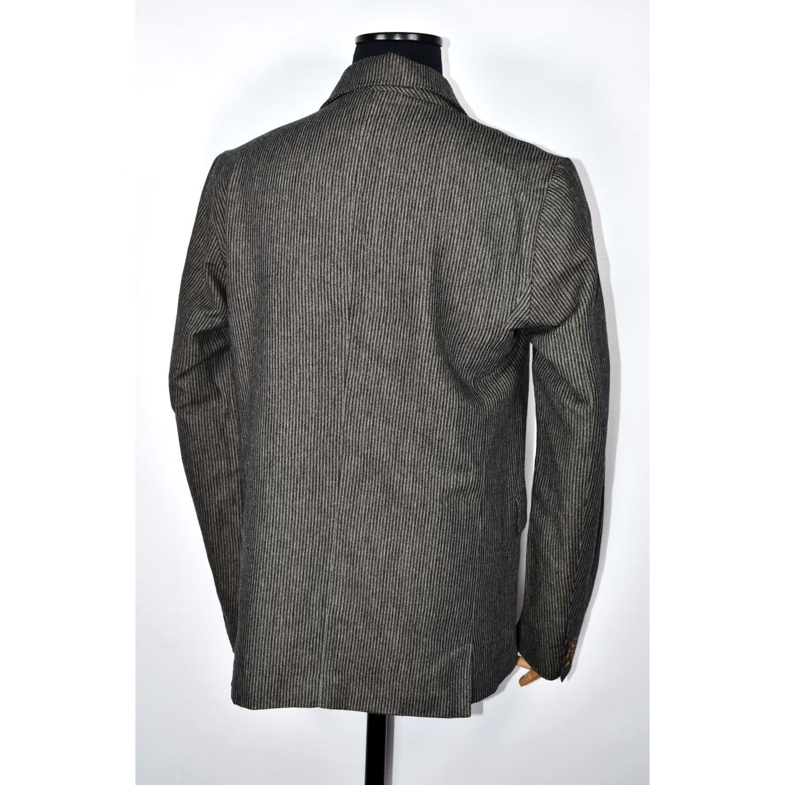 Diesel Diesel Blazer Jacket Mens XL Black Gold Jiuffrida Linen Wool 48% Linen 32% Wool 20% Nylon Striped XL Black Gold Blazer Jacket Mens Size 46R - 2 Thumbnail