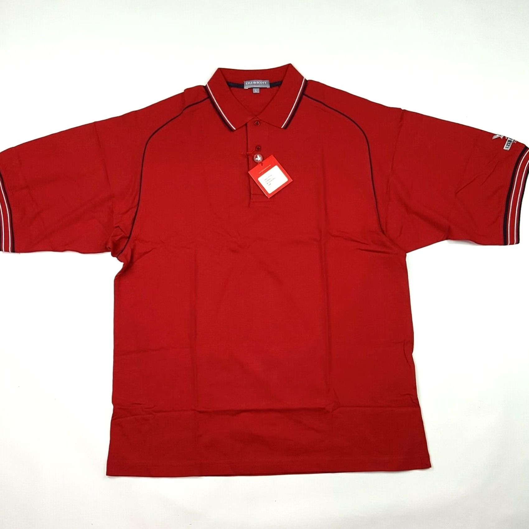 Lyle & Scott VINTAGE Lyle & Scott Golf Red Men's Size L Polo Shirt Short Sleeve Casual Shirt Polo Size US L / EU 52-54 / 3 - 2 Thumbnail