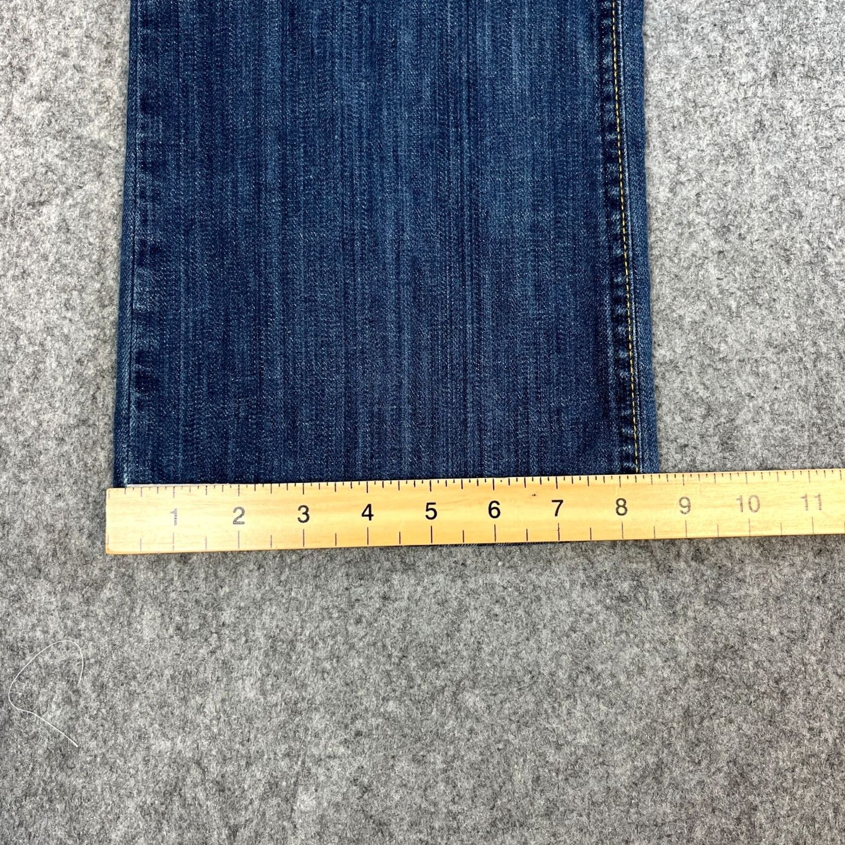 Hugo Boss HUGO BOSS Jeans Bootcut Womens 30 32 Blue Rinse Logo Stretch Easy Care Pockets Low Rise Denim Size 32" / US 10 / IT 46 - 3 Thumbnail