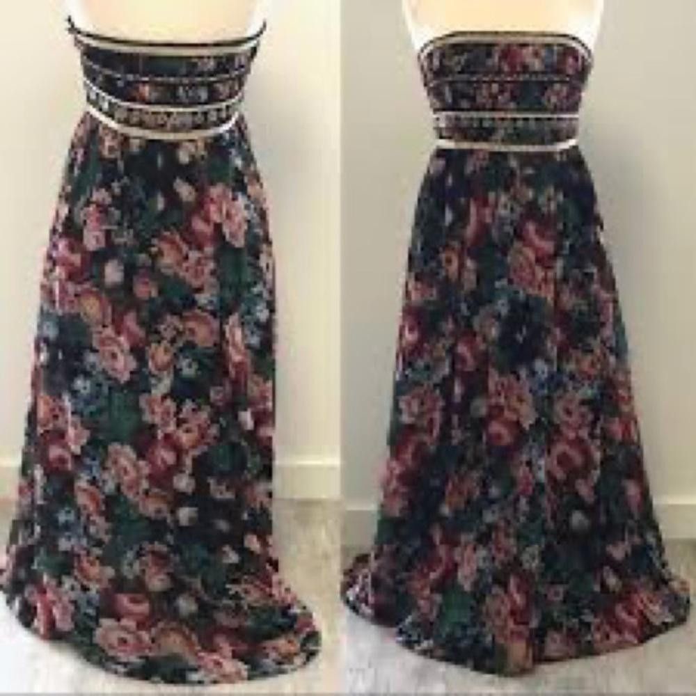 Designer Marchesa Pearl Floral Gypsy Dress - used Size XS / US 0-2 / IT 36-38 - 3 Thumbnail