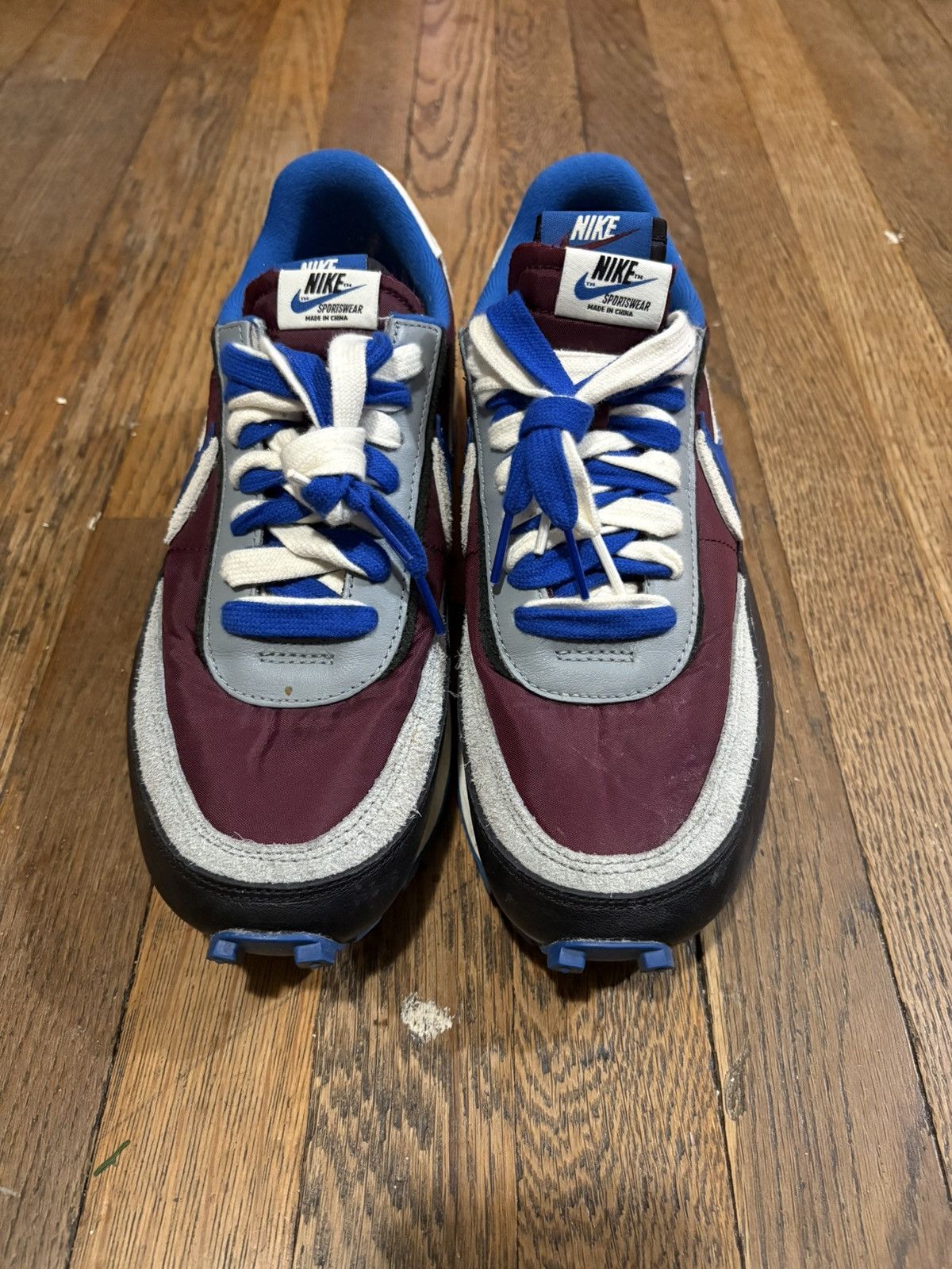 Nike × Sacai × Undercover NIKE SACAI x UNDERCOVER LDWaffle “Night Maroon Team Royal” Size US 10 / EU 43 - 3 Thumbnail