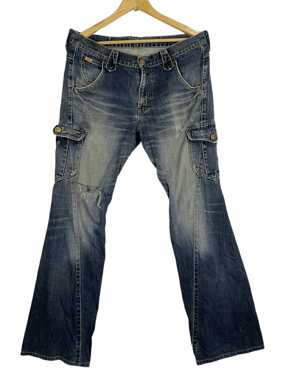 Lee × Vintage Vintage Lee Raider Distressed Denim Cargo Size US 38 / EU 54 - 1 Thumbnail