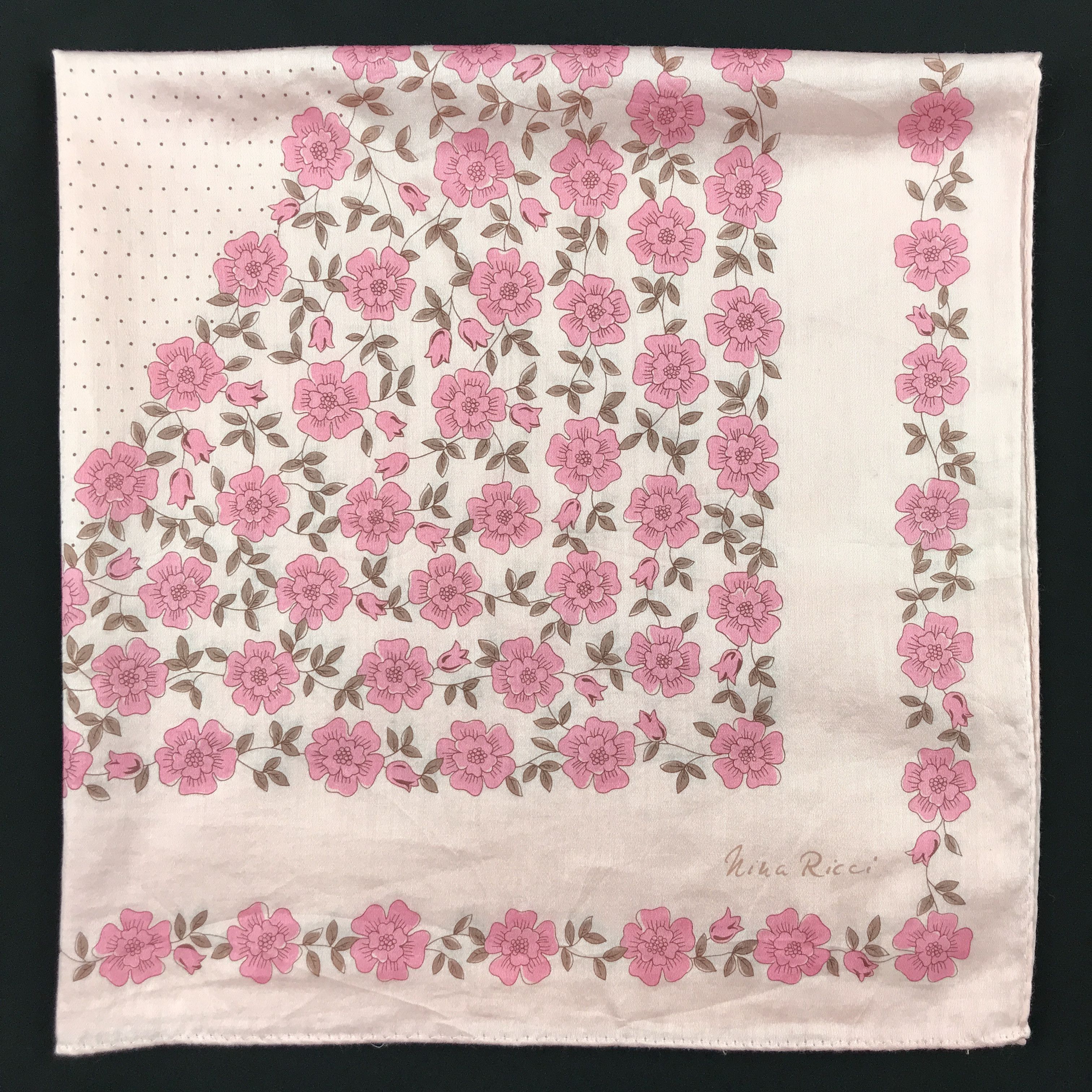 Designer × Japanese Brand × Vintage Vintage Nina Ricci Bandana Neckerchief Handkerchief Size ONE SIZE - 2 Thumbnail
