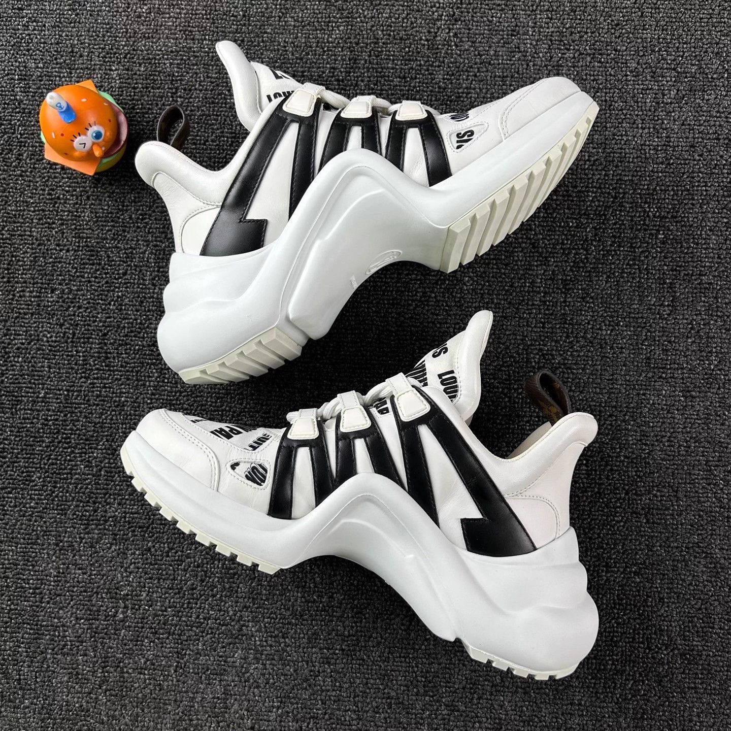 Louis Vuitton LV Arches All Over Print Black White Dad Shoe 36.5 Size US 5.5 / IT 35.5 - 3 Thumbnail