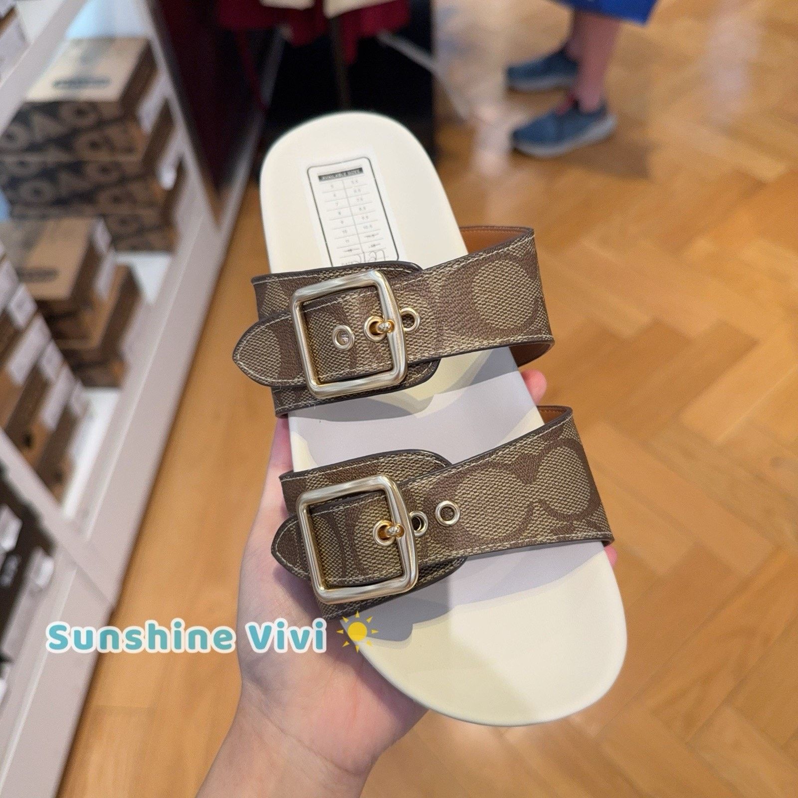Coach NEW COACH Allanah Slide Sandal Women's CK412 Chalk us 10 Size US 10 / IT 40 - 1 Thumbnail