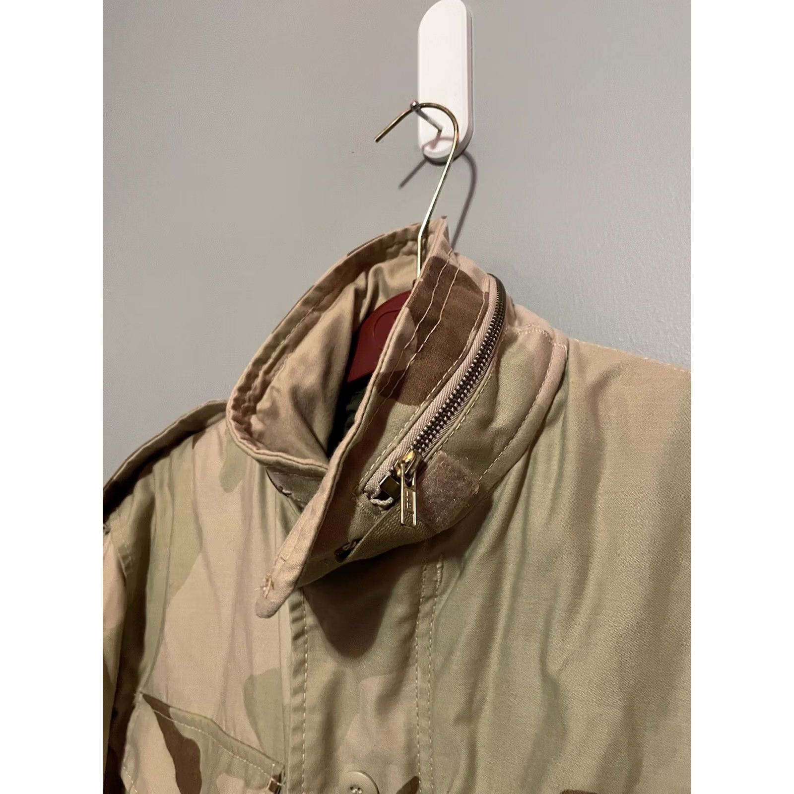 Vintage VINTAGE USGI US ARMY Surplus M65 Field Jacket Desert Storm War Era Camo Coat Small Size US S / EU 44-46 / 1 - 3 Thumbnail