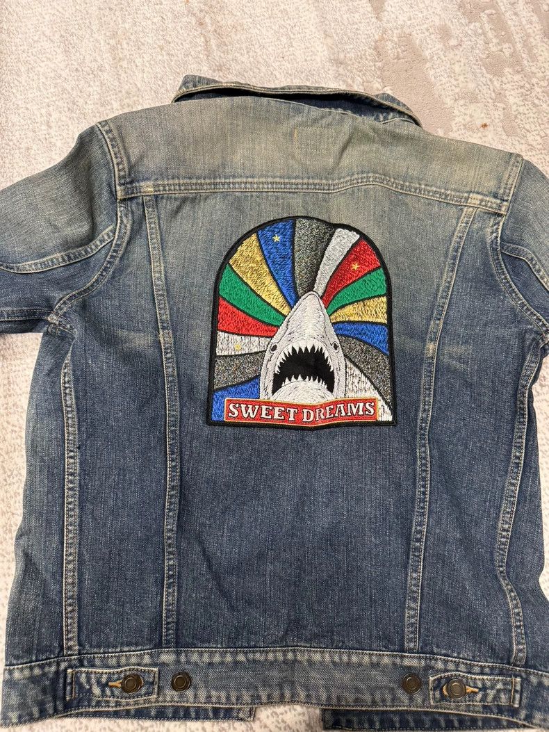Saint Laurent Paris Shark denim jacket