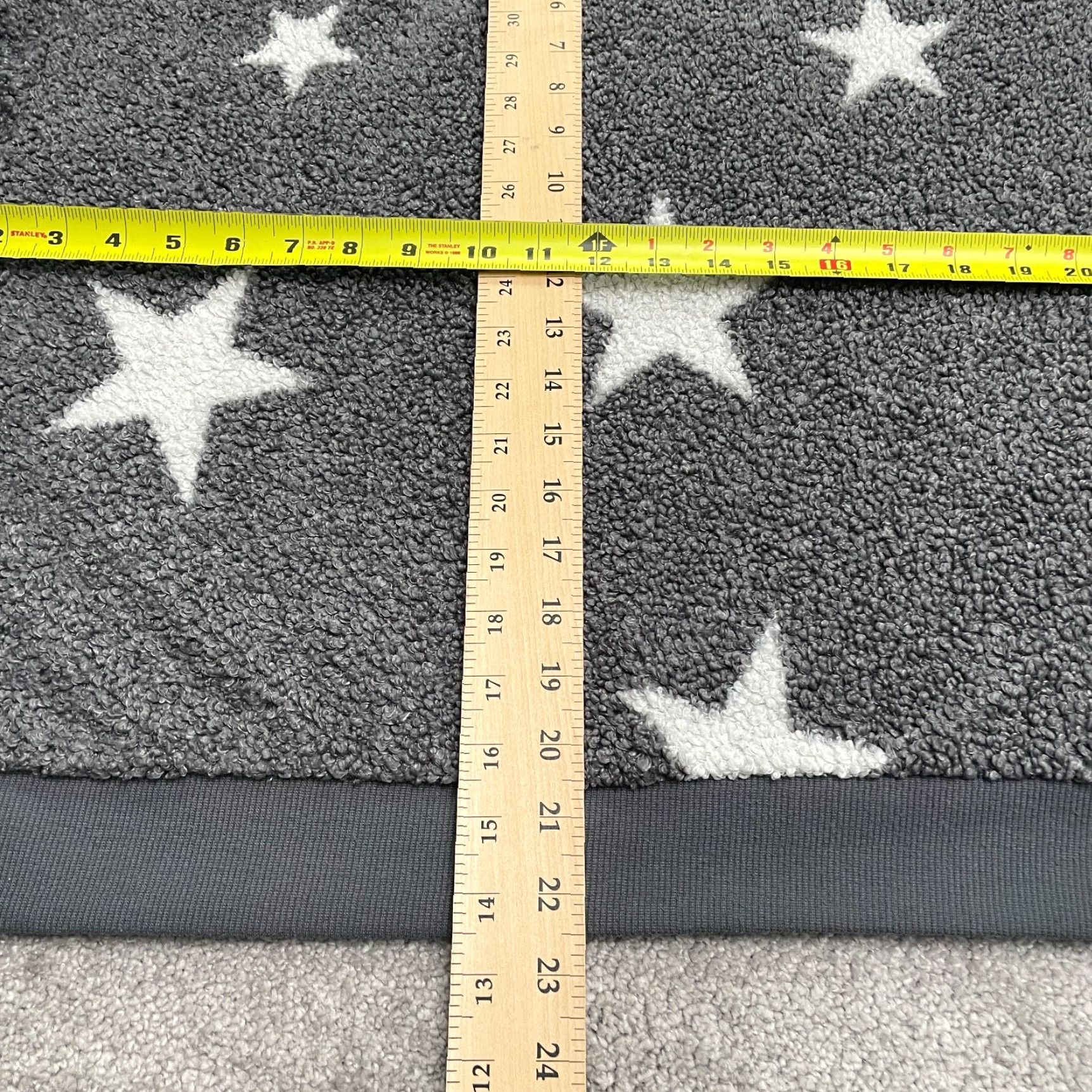 Vintage Knapp Studio Fleece Pullover Sweatshirt Womens XL Gray Stars Crew Neck Casual Size XL / US 12-14 / IT 48-50 - 7 Thumbnail