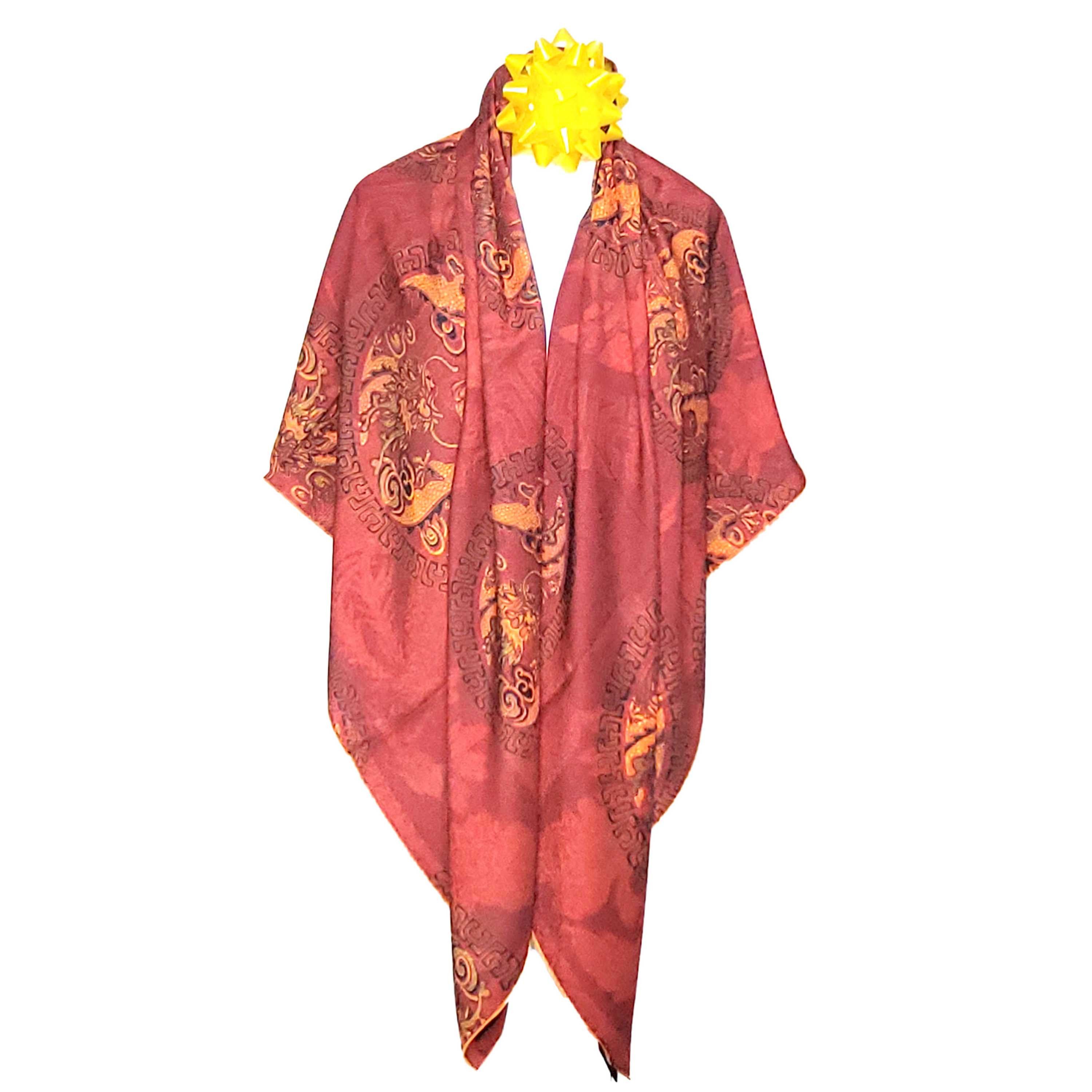 Other NWT Double Sided Silk Scarf 52"x52" Large Square Wrap 3242 Size ONE SIZE - 7 Thumbnail