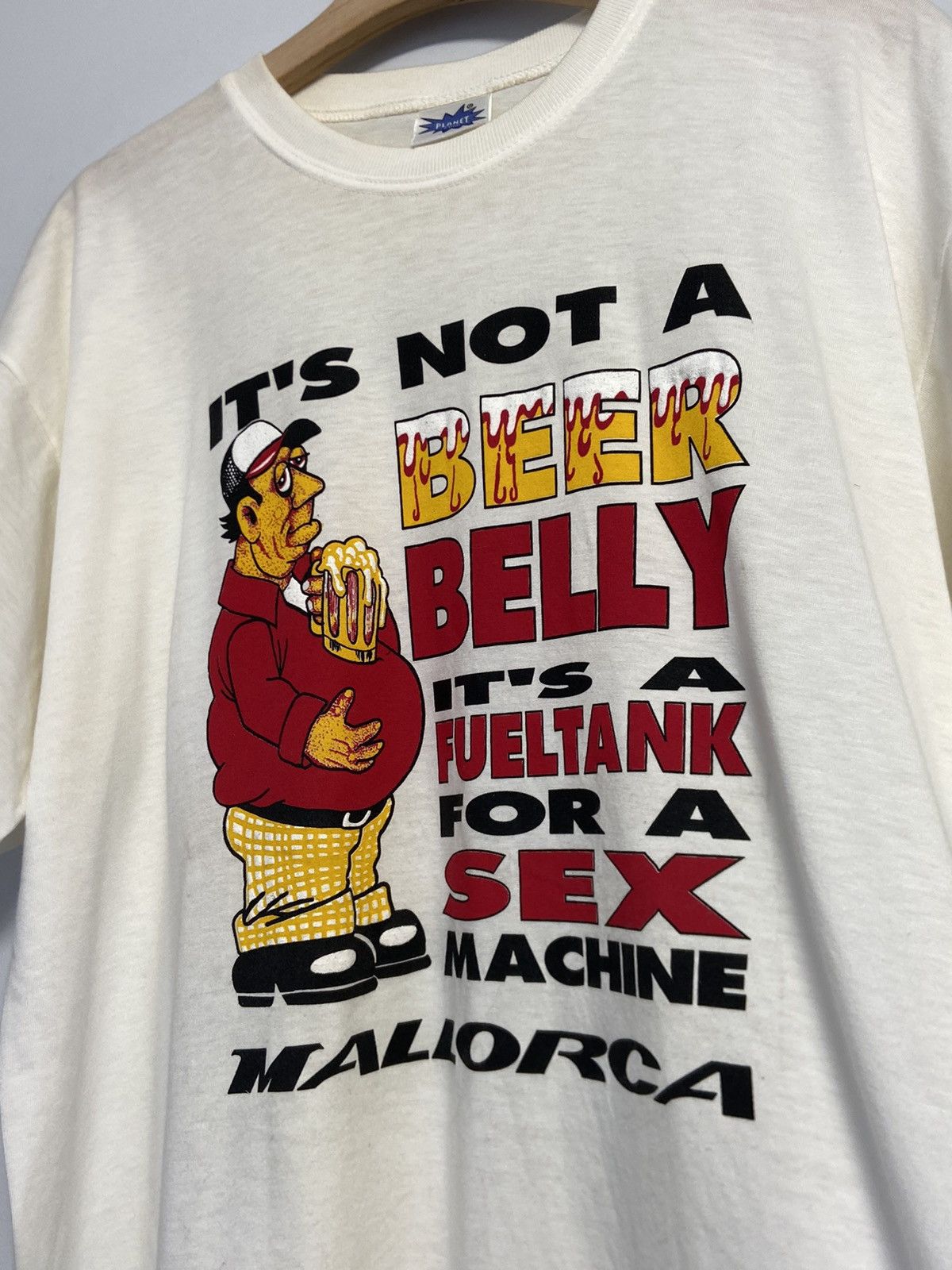 Vintage 90s It's Not a Beer Belly It's a Sex Machine Funny Tee Size US XL / EU 56 / 4 - 7 Thumbnail