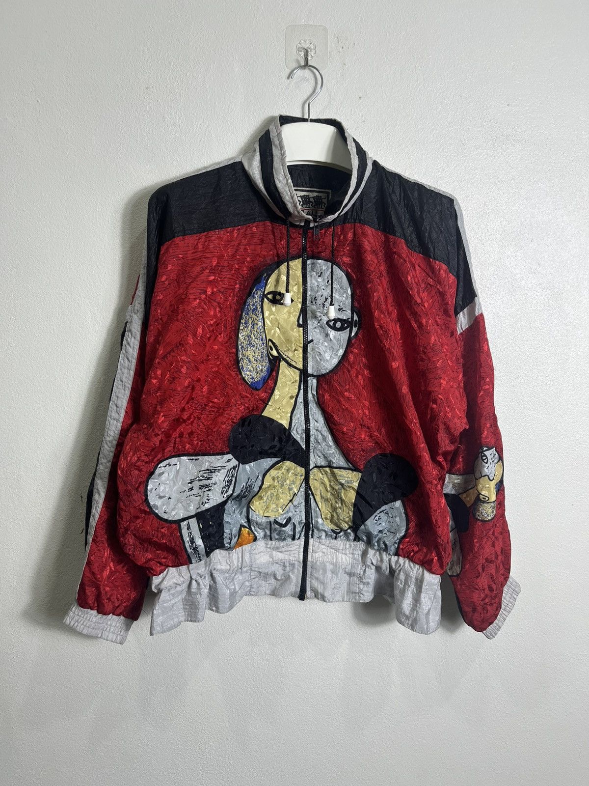 Vintage Vintage 1990’s Picasso Fullprint nylon jacket Size US L / EU 52-54 / 3 - 1 Thumbnail