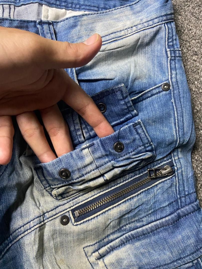 Japanese Brand Voguish Japanese Brand Cargo Denim Pants (155) Size US 32 / EU 48 - 8 Thumbnail
