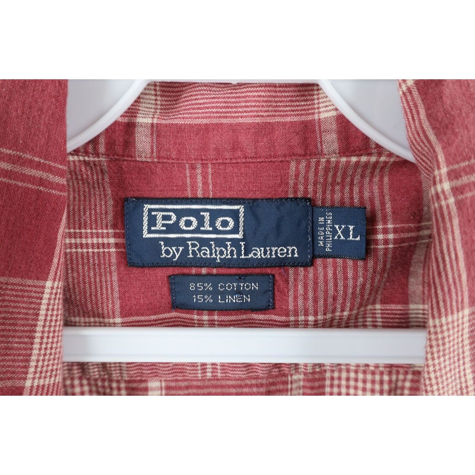 Ralph Lauren × Vintage Vintage 90s Ralph Lauren Looped Collar Camp Button Shirt Size US XL / EU 56 / 4 - 7 Thumbnail