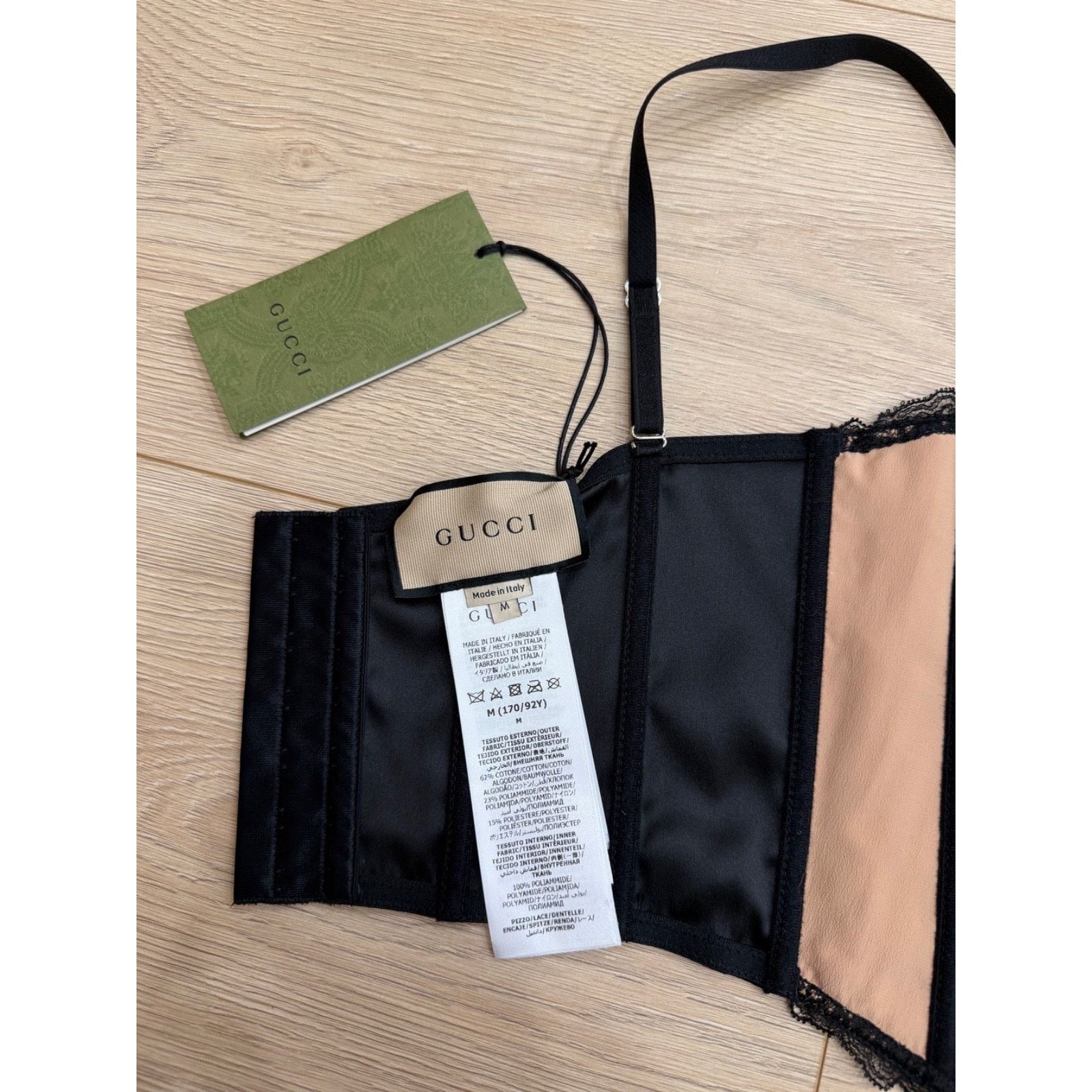 Gucci Gucci GG Net Corset Black Nude Lace Logo Bustier Top Medium Size M / US 6-8 / IT 42-44 - 12 Thumbnail