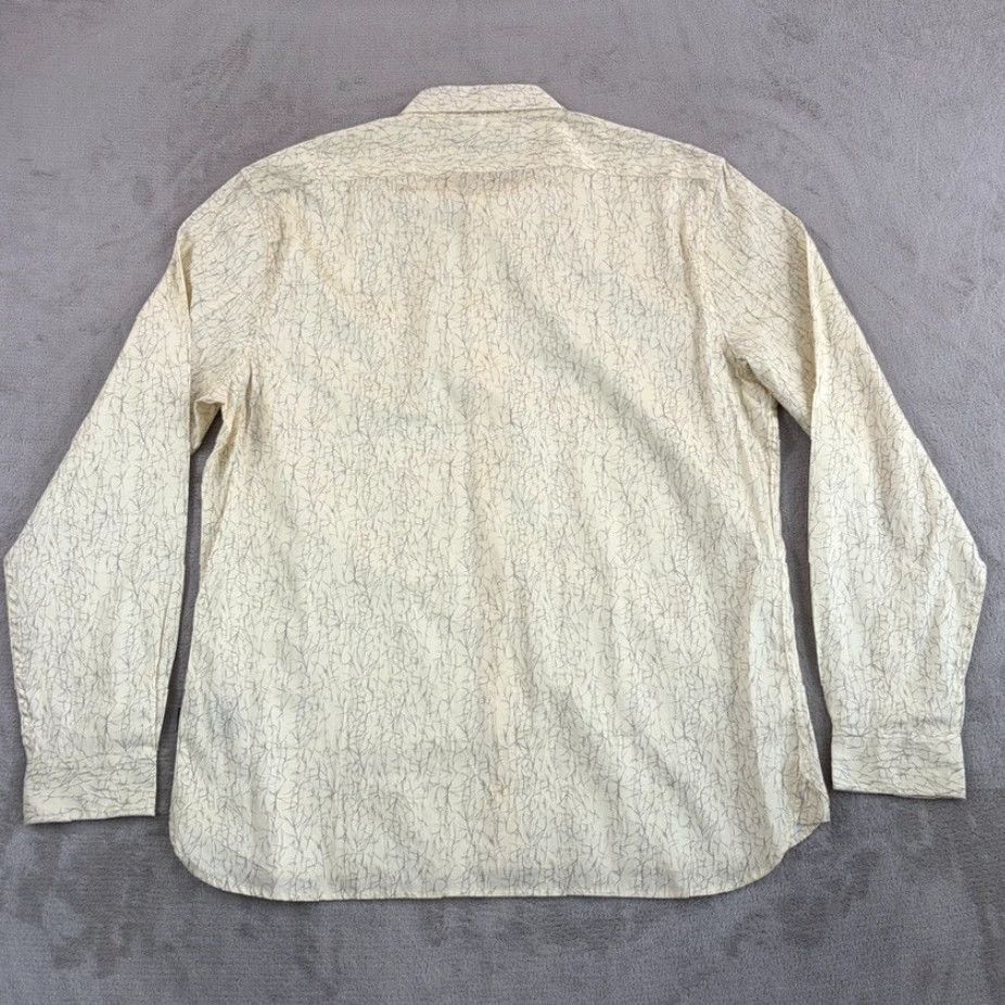 John Varvatos VINTAGE John Varvatos Rodney Button Front Hidden Placket Shirt Abstract Men XL NWT 28 Size US XL / EU 56 / 4 - 4 Thumbnail