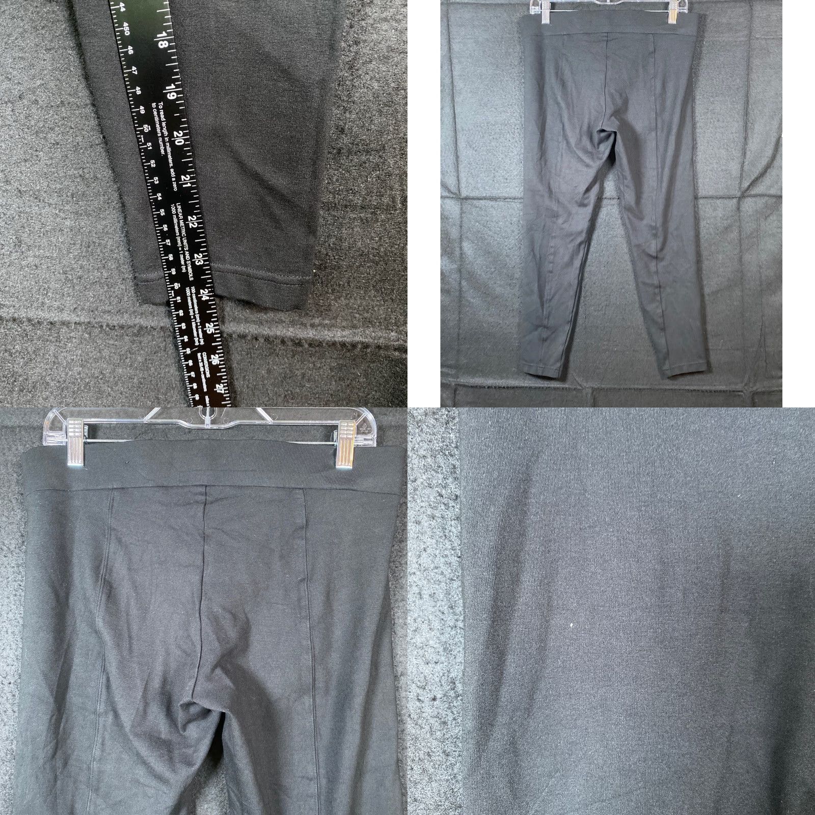 Ann Taylor Ann Taylor Womens Pants Black Pull On Elastic Waist Leggings Ankle Stretch M Size 24" / US 00 / IT 34 - 8 Thumbnail