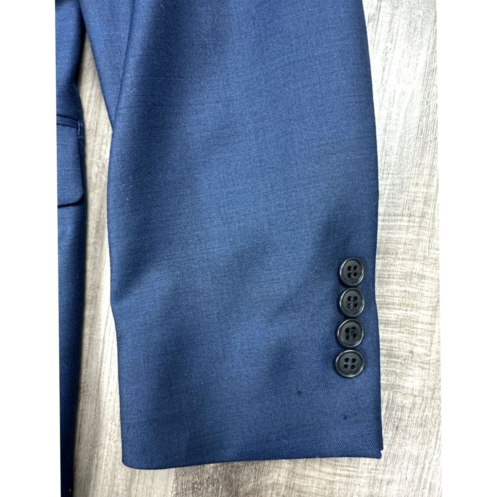 John Varvatos VINTAGE John Varvatos Bleeker Deep Blue Two-Button Sport Coat Blazer 36R Mens Blazer Size 36R - 5 Thumbnail