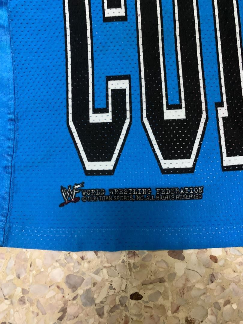 Vintage vintage Stone Cold Steve Austin 1999 WWF wrestling jersey Size US XL / EU 56 / 4 - 8 Thumbnail