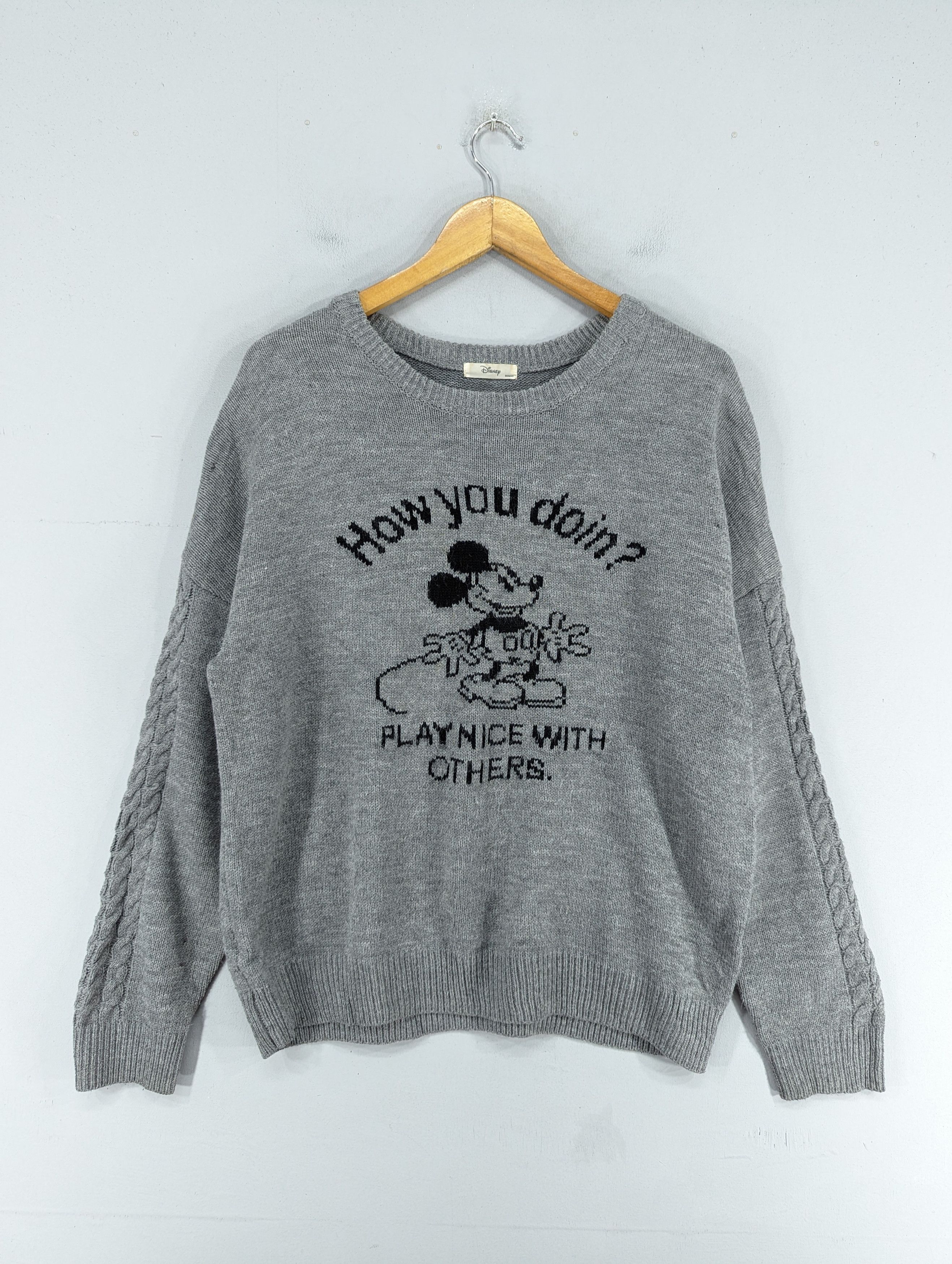 Mickey Mouse Acrylic Knit Sweatshirt