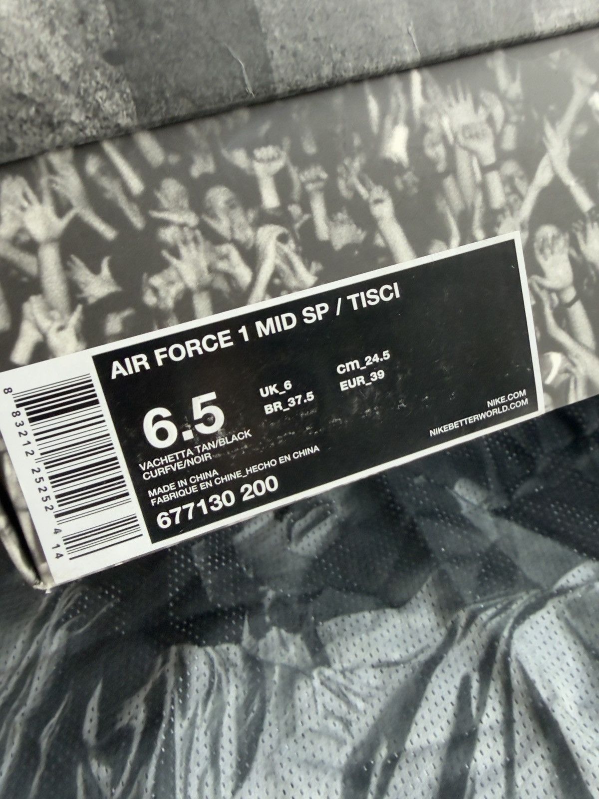 Nike × Riccardo Tisci Nike x Riccardo Tisci Air Force 1 Mid Vachetta Tan Size US 6.5 / EU 39-40 - 8 Thumbnail