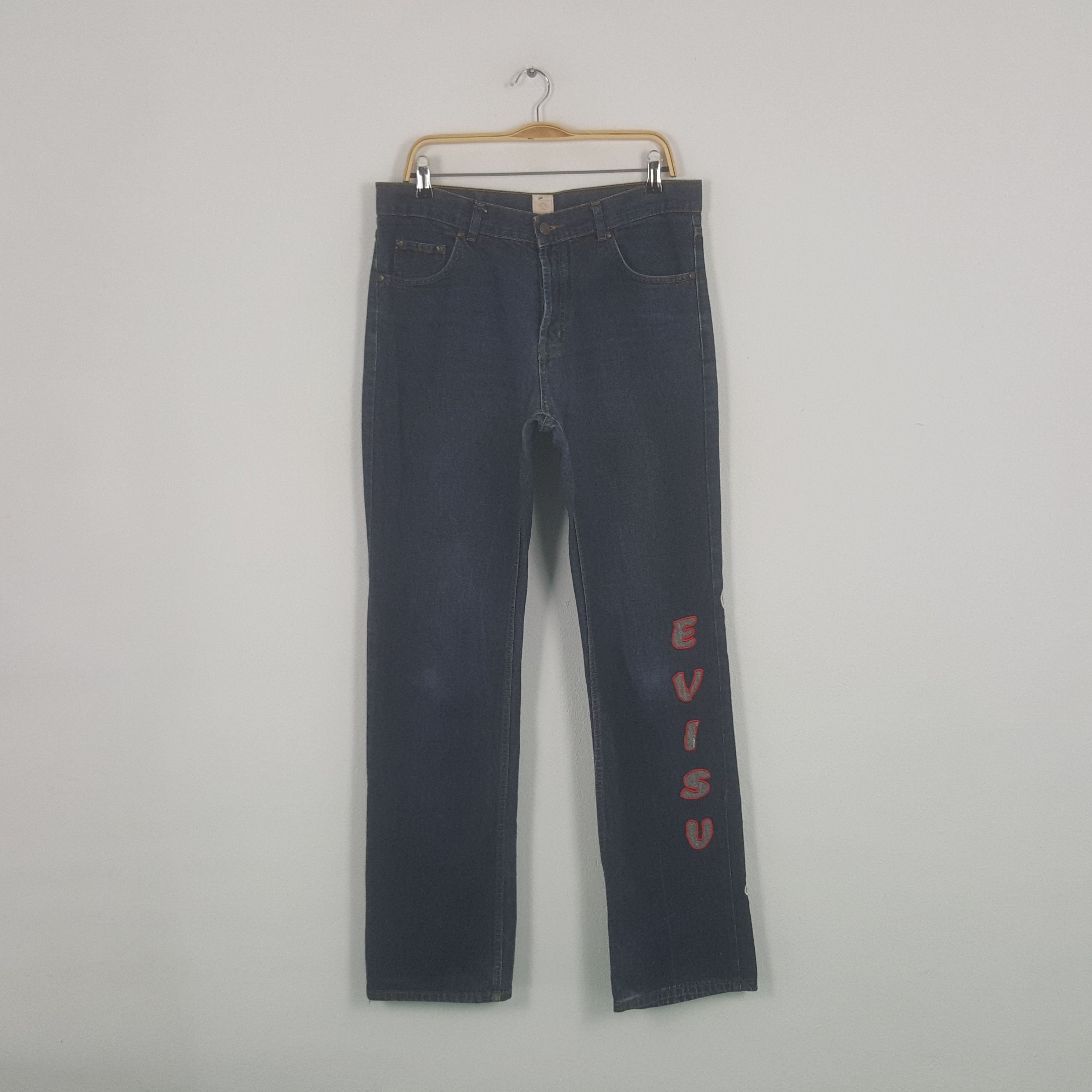If Six Was Nine × Japanese Brand × Vintage Vintage Evisu Japanese Brand Daicock Custom Art Denim Jeans Size US 34 / EU 50 - 4 Thumbnail