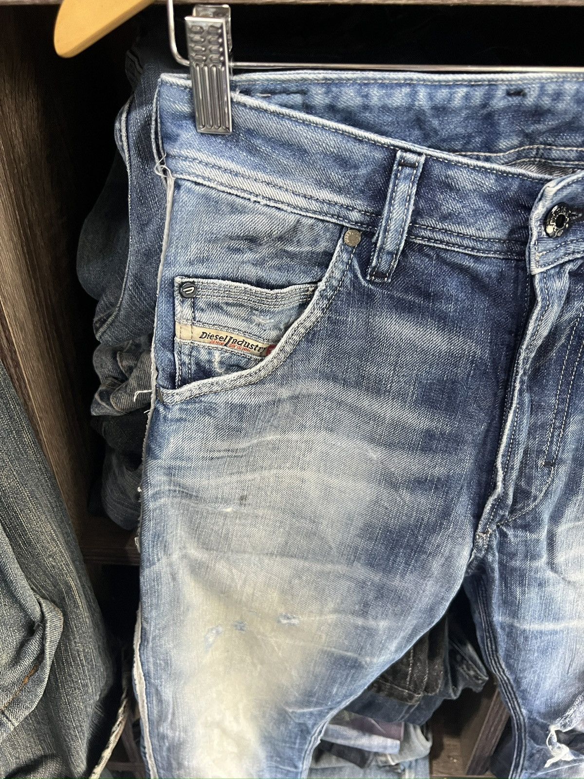 Diesel 🔥Vintage Diesel Distressed Denim Size US 29 - 5 Thumbnail