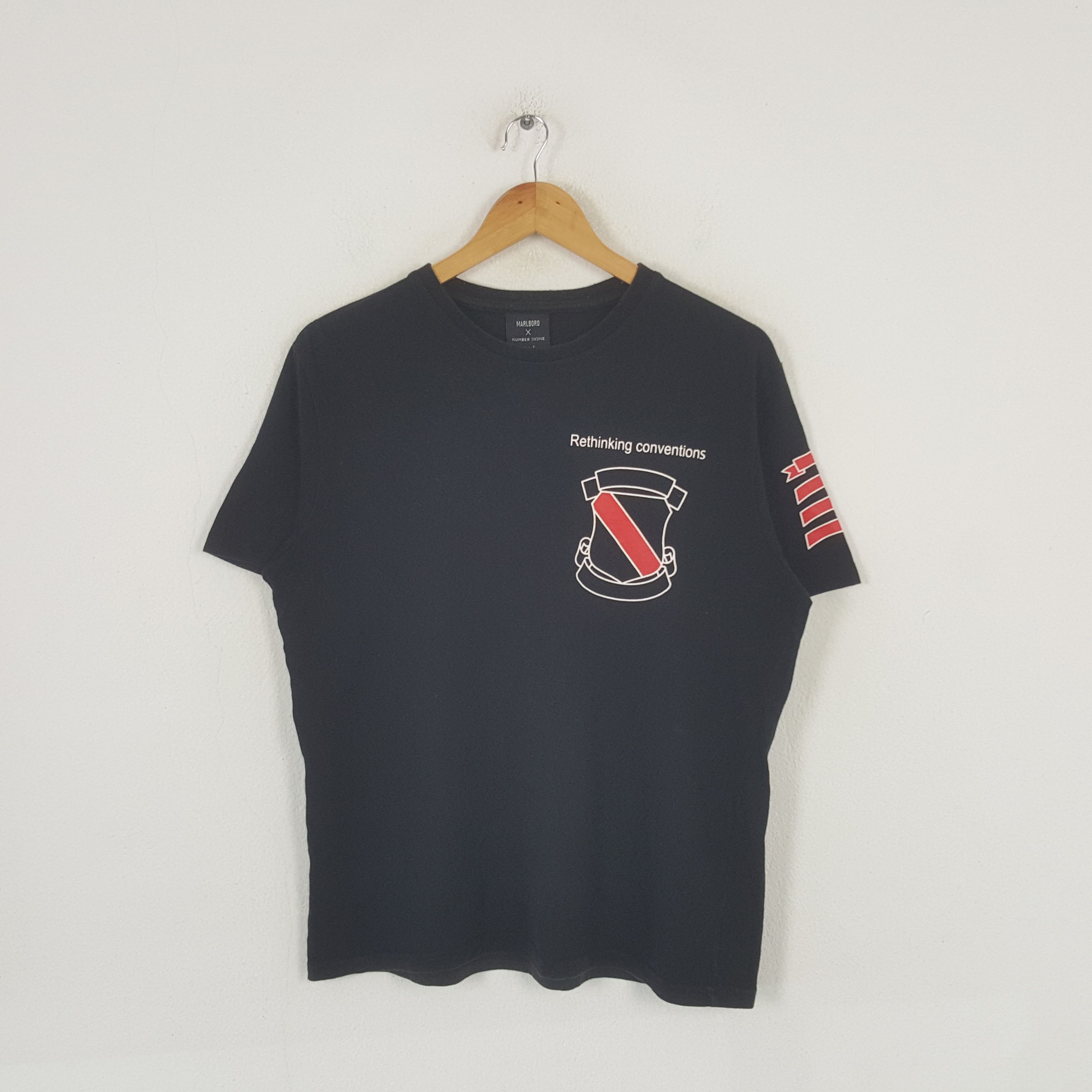 Marlboro Vintage Number (N)ine X Marlboro Japanese Tshirt C285N37 Size US L / EU 52-54 / 3 - 3 Thumbnail