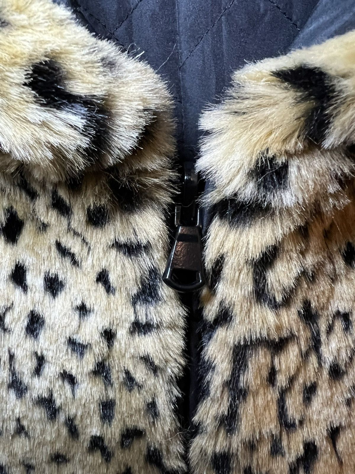 Vintage Kristen Blake reversible faux fur leopard hooded vest Size US M / EU 48-50 / 2 - 8 Thumbnail