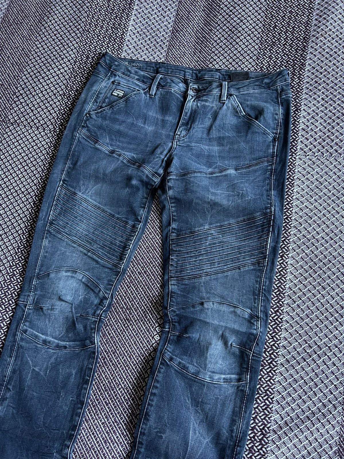 G-Star × Vintage G-star Raw 5620 Custom Mid Skinny Jeans Washed Size 31 x 32 Size US 31 - 4 Thumbnail