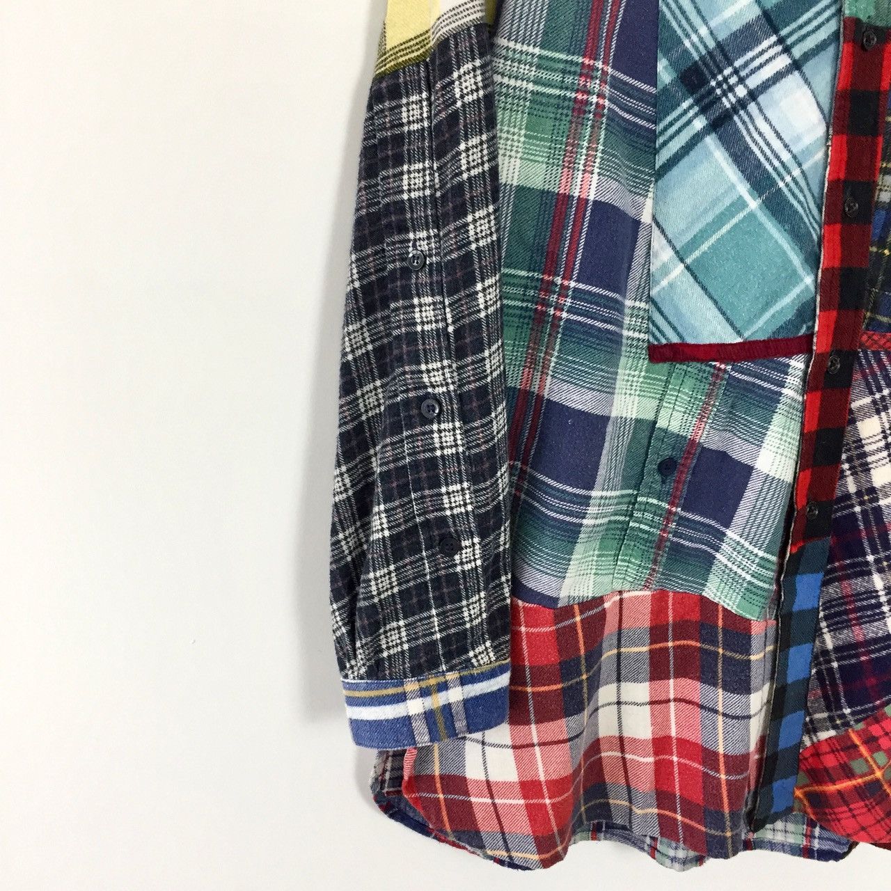 Needles REBUILD BY NEEDLES FW16 PATCHWORK FLANNEL SHIRT Size US M / EU 48-50 / 2 - 4 Thumbnail