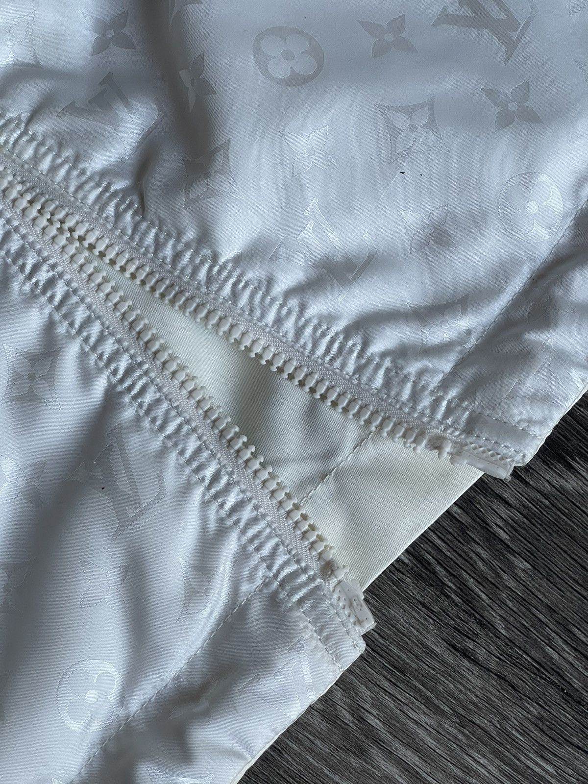 Louis Vuitton Louis Vuitton White Monogram Zip Up Jacket Size US M / EU 48-50 / 2 - 14 Thumbnail