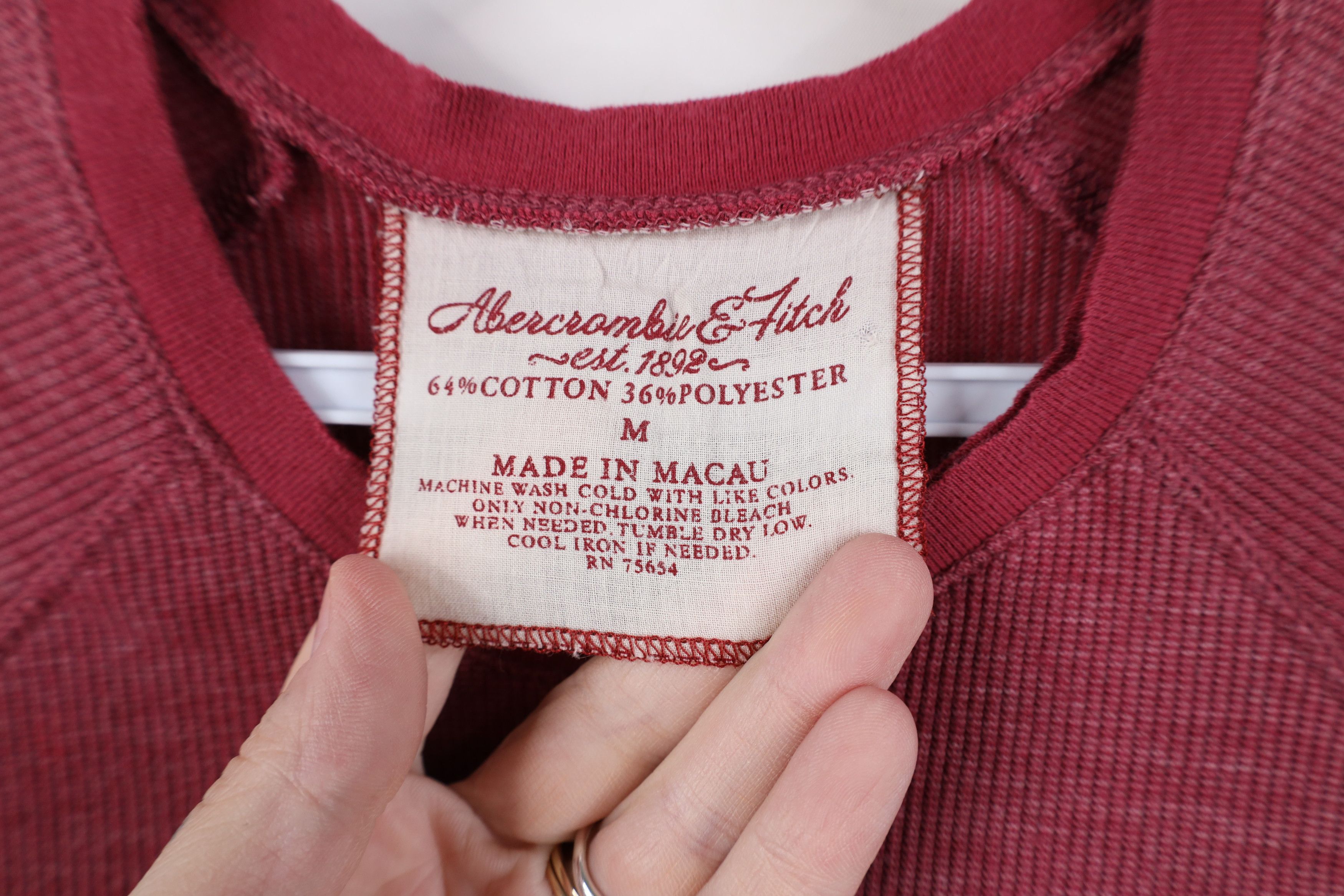 Abercrombie & Fitch Vintage 90s Y2K Abercrombie & Fitch Knit Henley T-Shirt Size M / US 6-8 / IT 42-44 - 10 Thumbnail