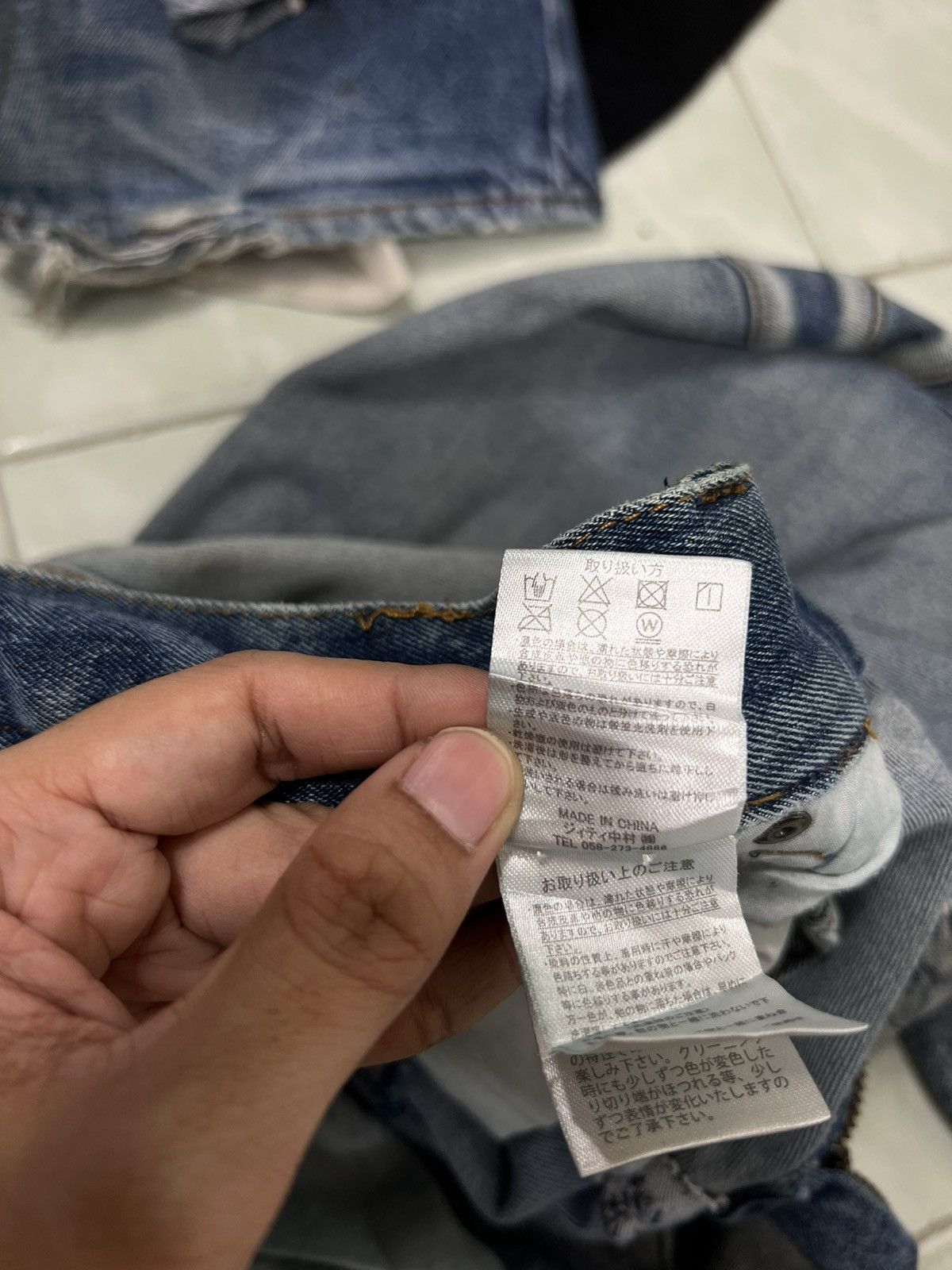 In The Attic 🔥 IN THE ATTIC BIKER MOTO DYED BROKEN DENIM SLIM FIT Size US 36 / EU 52 - 14 Thumbnail