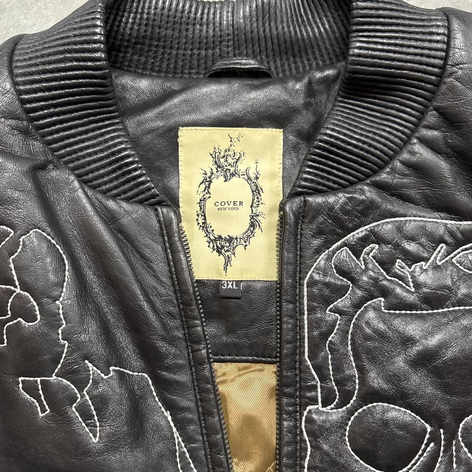 Pelle Pelle × Vintage Vintage The Godfather Pelle Pelle Style Rap Leather Jacket Size US XXL / EU 58 / 5 - 7 Thumbnail