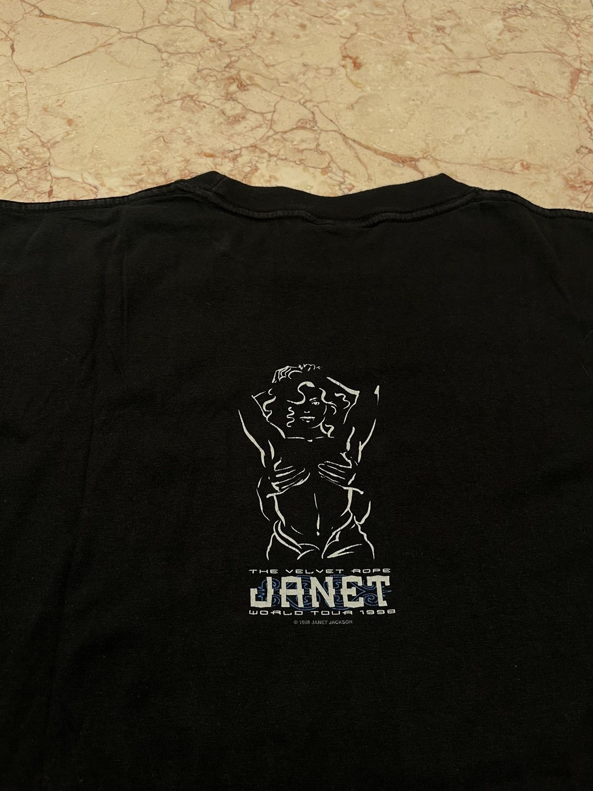 T-shirt vintage, Janet Jackson « Velvet Rope World Tour »
