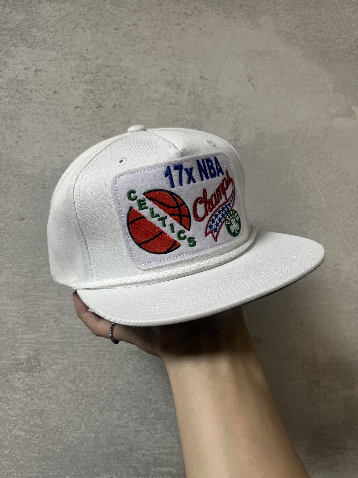 Mitchell & Ness × NBA Mitchell Ness NBA Boston Celtics 17x Champs Patch SnapBack Size ONE SIZE - 3 Thumbnail
