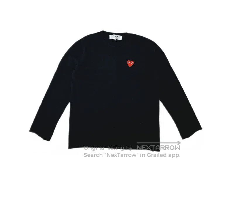 Other Comme des Garcons Logo Pattern Printed Crewneck Long Sleev Size L / US 10 / IT 46 - 1 Thumbnail