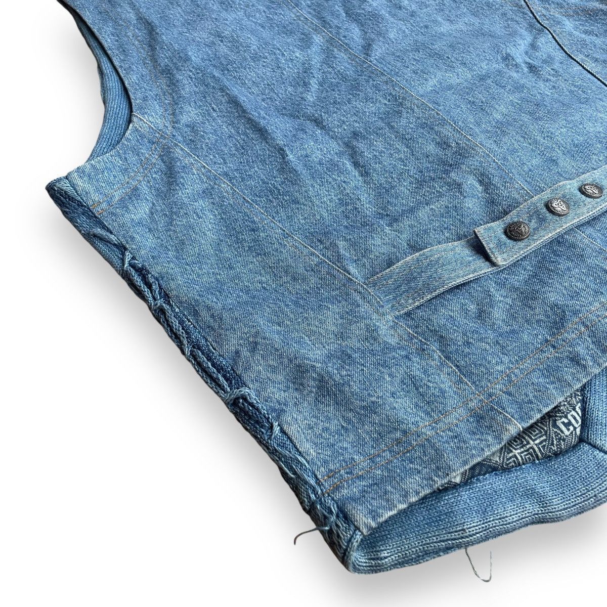 Coogi COOGI AUSTRALIA KNITTED BUTTON UP BUCKLE DENIM VEST JACKET Size US M / EU 48-50 / 2 - 11 Thumbnail