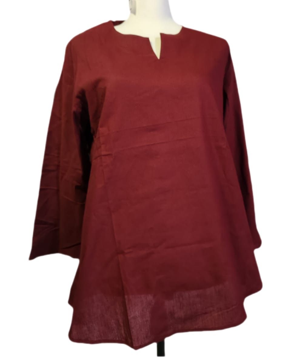Other Cotton Red Blouse L Size Size L / US 10 / IT 46 - 1 Preview