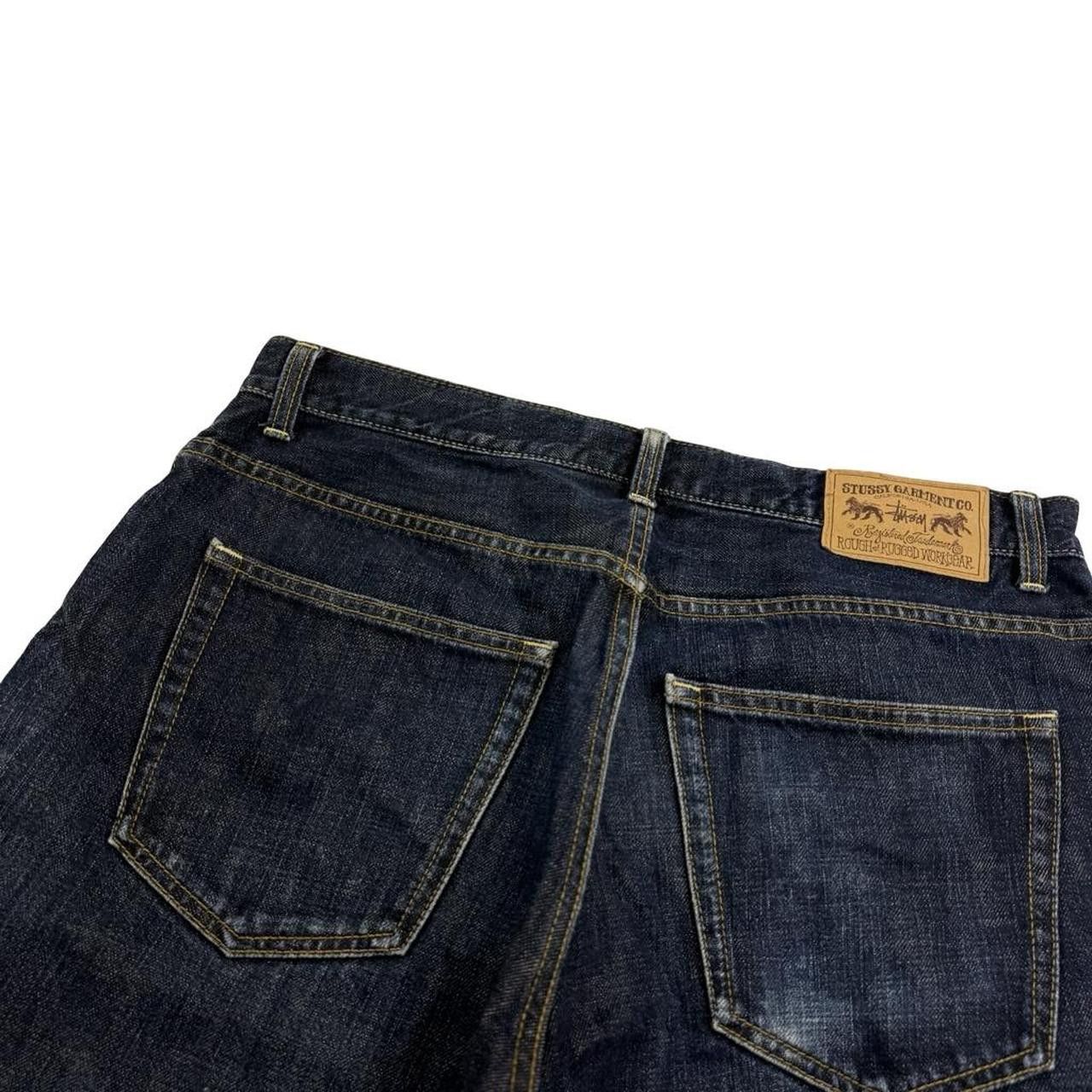 Stussy Vintage 2000s Stussy Denim Shorts / Jorts - Waist: 33" Size US 33 - 3 Thumbnail