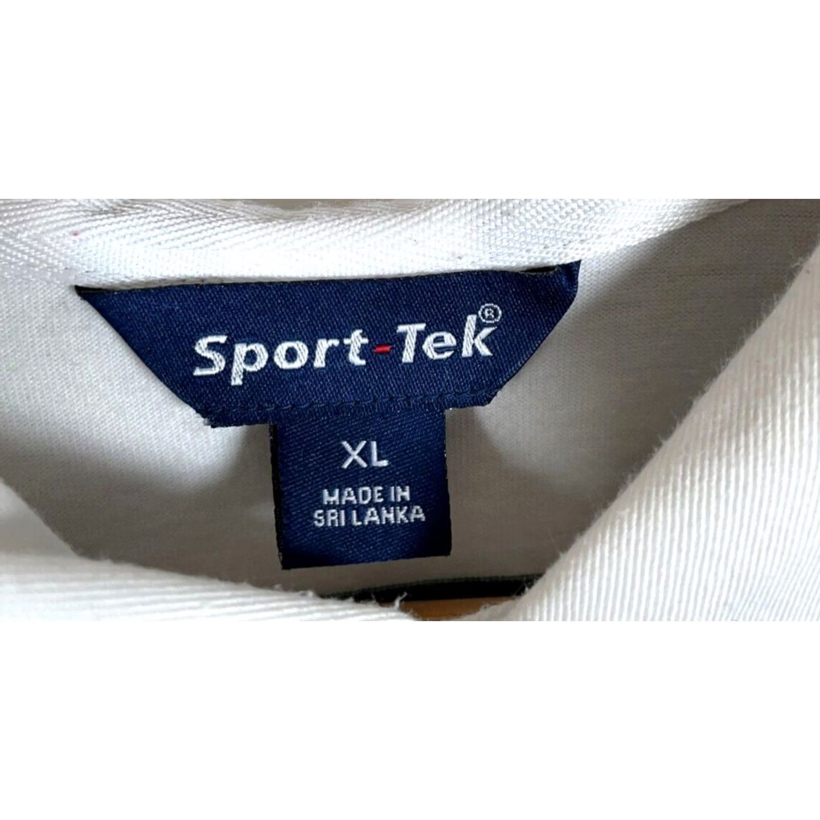 Vintage Sport-Tek Rugby Shirt Men XL White Green Striped Skull Four Leaf Clover Print Polo Size US XL / EU 56 / 4 - 3 Thumbnail