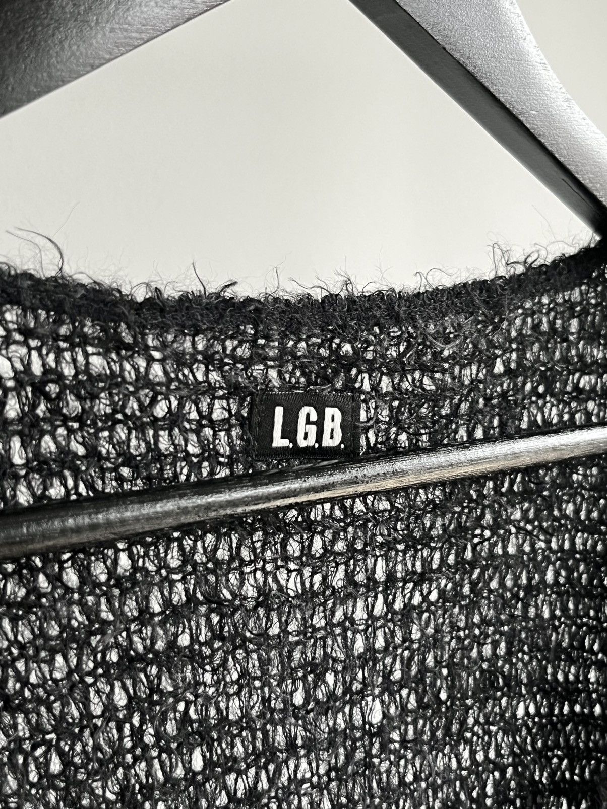 Le Grande Bleu (L.G.B.) Rare L.G.B. Le Grande Bleu Husky fuzzy knit long sweater Size US M / EU 48-50 / 2 - 2 Thumbnail